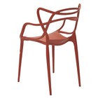 Kit 4 Cadeiras Decorativas Sala E Cozinha Feliti (pp) Laranja