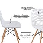 Kit 4 Cadeiras Decorativas Sala E Cozinha Haney (pp) Branca G