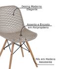 Kit 4 Cadeiras Decorativas Sala E Cozinha Haney (pp) Nude G56