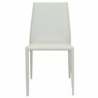 Kit 4 Cadeiras Decorativas Sala E Cozinha Karma Pvc Branca G5