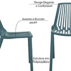 Kit 4 Cadeiras Decorativas Sala E Cozinha Phama (pp) Verde Pe