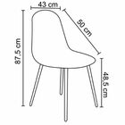 Kit 4 Cadeiras Decorativas Sala E Escritorio Base Clara Emoti