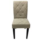 Kit 4 Cadeiras Delux Para Sala De Jantar Em Sued Bege