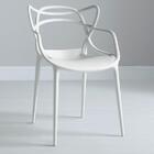 Kit 4 Cadeiras Design Allegra Pelegrin Pel-1737 Cor Branca