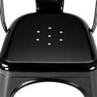 Kit 4 Cadeiras Design Tolix Metal Pelegrin Pel-1518 Cor Preta