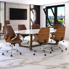 Kit 4 Cadeiras Diretor E 1 Cadeira Presidente Giratórias Akon