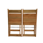 Kit 4 Cadeiras Dobráveis De Madeira Para Bar Ismalu  Mel