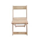 Kit 4 Cadeiras Dobráveis De Madeira Para Churrasqueira  Natur