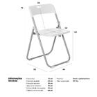 Kit 4 Cadeiras Dobravel Fort Bar Restaurante Lanchonete Event