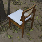 Kit 4 Cadeiras Dominiky Em Madeira Maciça E Corino