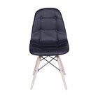 Kit 4 Cadeiras Eames Eifeel Botone  Preto