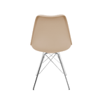 Kit 4 Cadeiras Eames Leda Estofada Fendi Tower Cromado