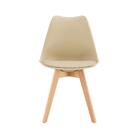 Kit 4 Cadeiras Eames Leda Nude