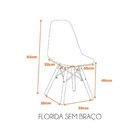 Kit 4 Cadeiras Eames Polipropileno Base Madeira Eiffel Espres