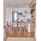 Kit 4 Cadeiras Eames Polipropileno Base Madeira Eiffel Espres