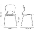 Kit 4 Cadeiras Eclipse Amarela