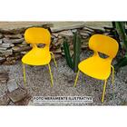 Kit 4 Cadeiras Eclipse Amarela