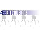 Kit 4 Cadeiras Eclipse Branco