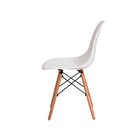 Kit 4 Cadeiras Eiffel Charles Eames Wood Base Madeira Branca.