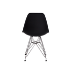 Kit 4 Cadeiras Eiffel Eames Preta Base Cromada
