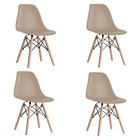 Kit 4 Cadeiras Eiffel Inova - Nude