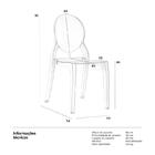 Kit 4 Cadeiras Elizabeth Ghost Transparente