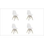Kit 4 Cadeiras Eloá   Branco