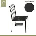 Kit 4 Cadeiras Em Aço Atos  Grafite/preto