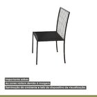 Kit 4 Cadeiras Em Aço Atos  Grafite/preto