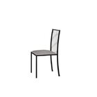 Kit 4 Cadeiras Em Aço Atos Mais Decor Preto/linho Bege