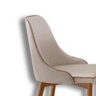 Kit 4 Cadeiras Em Madeira Maciça Jazz Off White / Star Carame