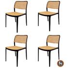 Kit 4 Cadeiras Empilhável Bali Amis Fratini Polipropileno Cor