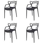 Kit 4 Cadeiras Empilhável Inmetro Aviv Master Allegra Fratini