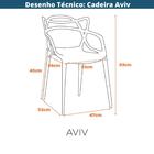 Kit 4 Cadeiras Empilhável Inmetro Aviv Master Allegra Fratini