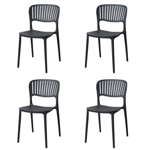 Kit 4 Cadeiras Empilhável Inmetro Havana Fratini Polipropilen