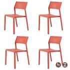 Kit 4 Cadeiras Empilhável Inmetro Mykonos Fratini Em Poliprop