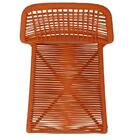 Kit 4 Cadeiras Empilhável Leme Fratini Aço Terracota Assento