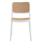 Kit 4 Cadeiras Empilhável Lia Bali Rivatti Polipropileno Bran
