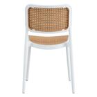 Kit 4 Cadeiras Empilhável Lia Bali Rivatti Polipropileno Bran