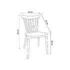 Kit 4 Cadeiras Encosto Vazado Janaina   Verde Menta