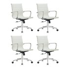 Kit 4 Cadeiras Escritório Diretor Esteirinha Corino Manhattan