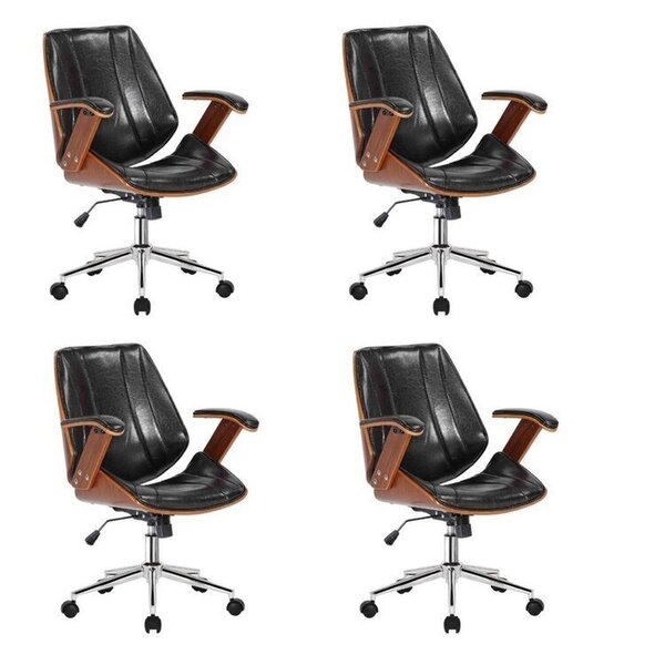 Kit 4 Cadeiras Escritório Diretor Giratória Corino Kopenhagen