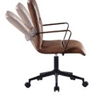 Kit 4 Cadeiras Escritório Diretor Giratória Em Couro Com Rela