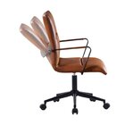 Kit 4 Cadeiras Escritório Diretor Giratória Em Couro Com Rela