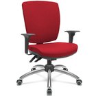 Kit 4 Cadeiras Escritório Diretor Office Giratória Cromada Al