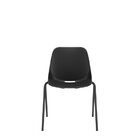 Kit 4 Cadeiras Escritório Empilhável Fixa Auditório Hotel Qui