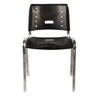 Kit 4 Cadeiras Escritório Fixa Empilhável Hotel Auditório Elo