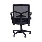 Kit 4 Cadeiras Escritório Giratória Mesh Ergonômica Preto