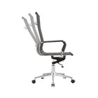 Kit 4 Cadeiras Escritório Interlocutor Fixa Aço Cromado Sidne