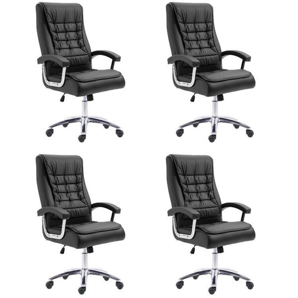 Kit 4 Cadeiras Escritório Presidente Ergonômica Nr17 Corino M